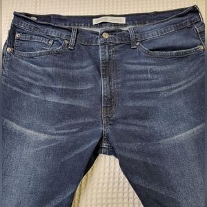 Signature by Levi Strauss Dark Blue Slim Straight Jeans